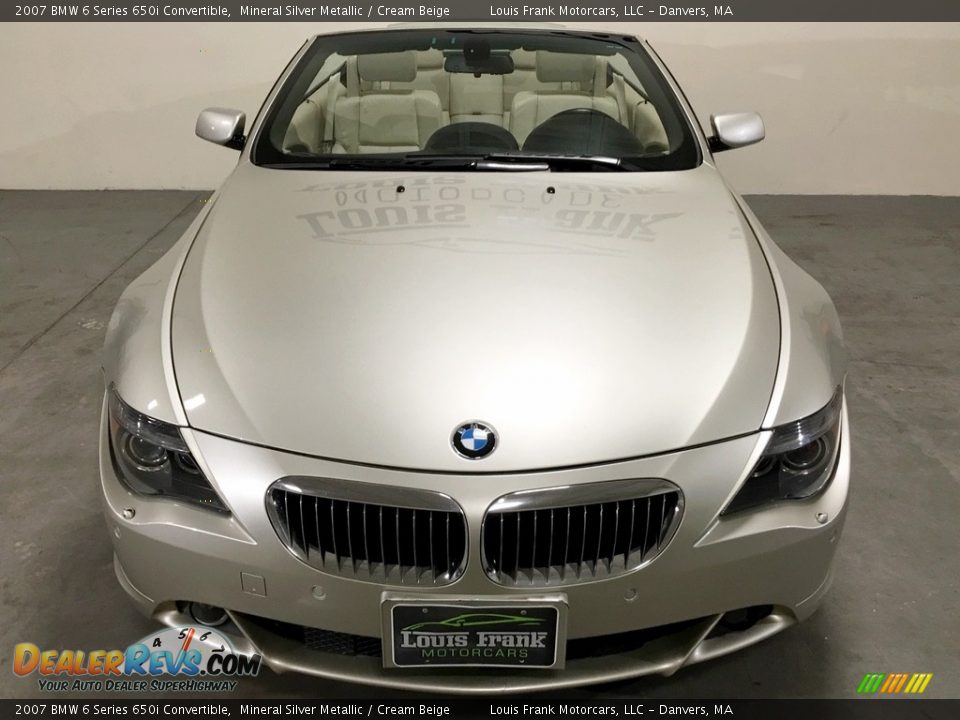 2007 BMW 6 Series 650i Convertible Mineral Silver Metallic / Cream Beige Photo #7