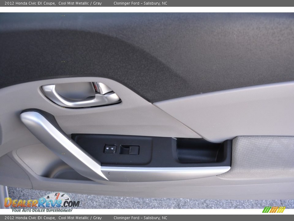 2012 Honda Civic EX Coupe Cool Mist Metallic / Gray Photo #13