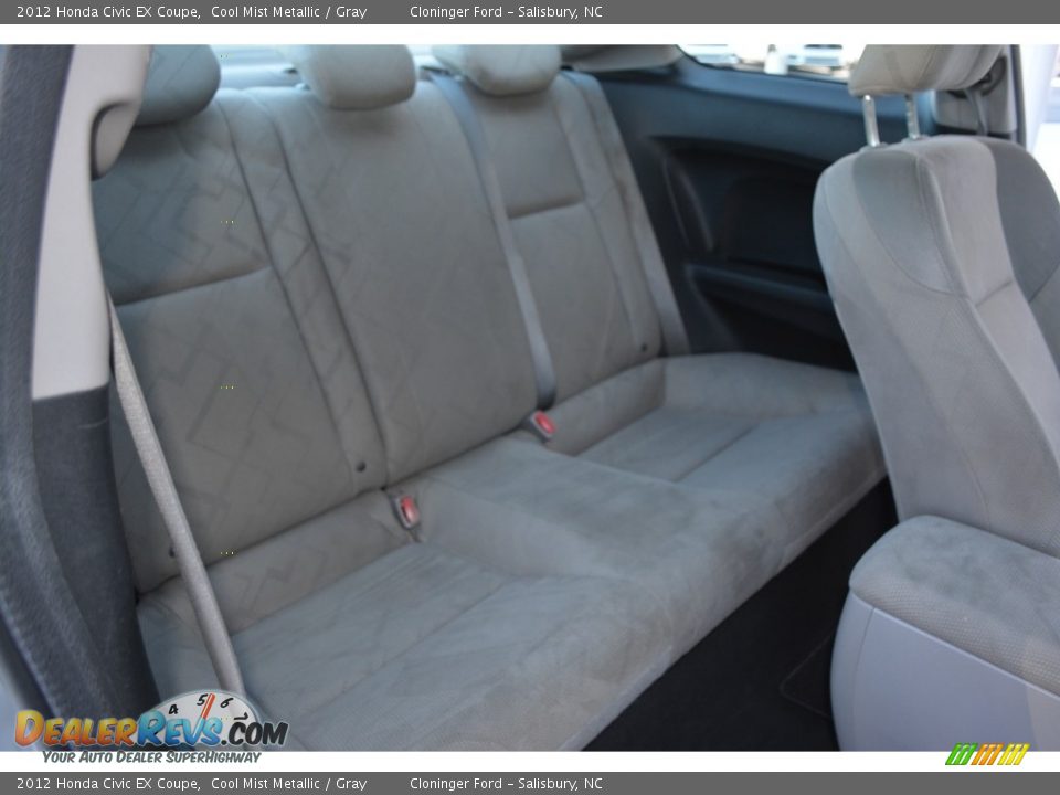 2012 Honda Civic EX Coupe Cool Mist Metallic / Gray Photo #14