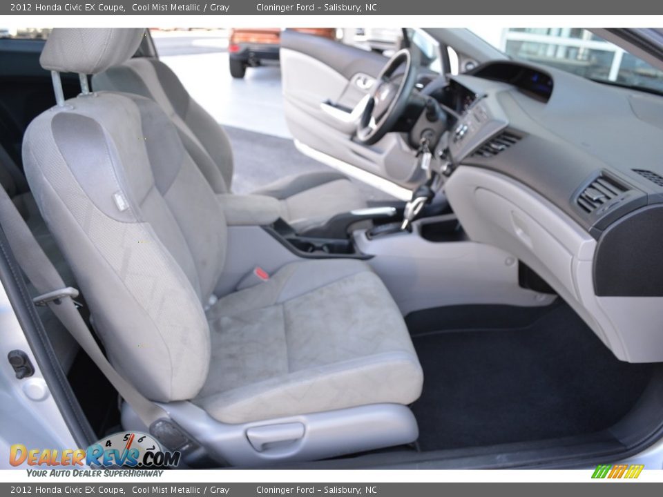 2012 Honda Civic EX Coupe Cool Mist Metallic / Gray Photo #15