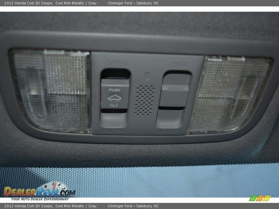 2012 Honda Civic EX Coupe Cool Mist Metallic / Gray Photo #21