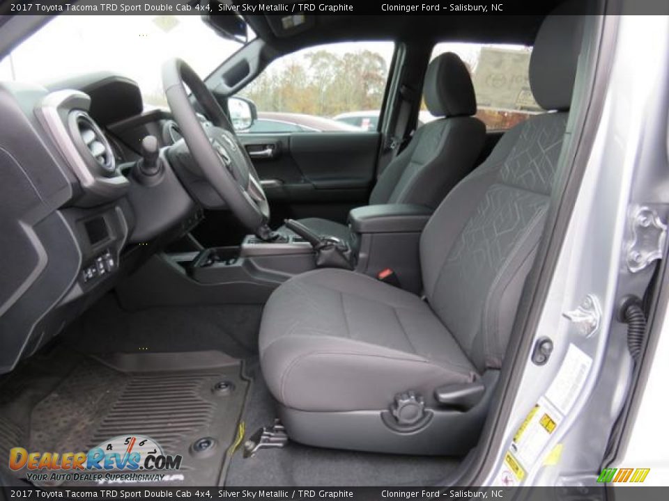 TRD Graphite Interior - 2017 Toyota Tacoma TRD Sport Double Cab 4x4 Photo #6