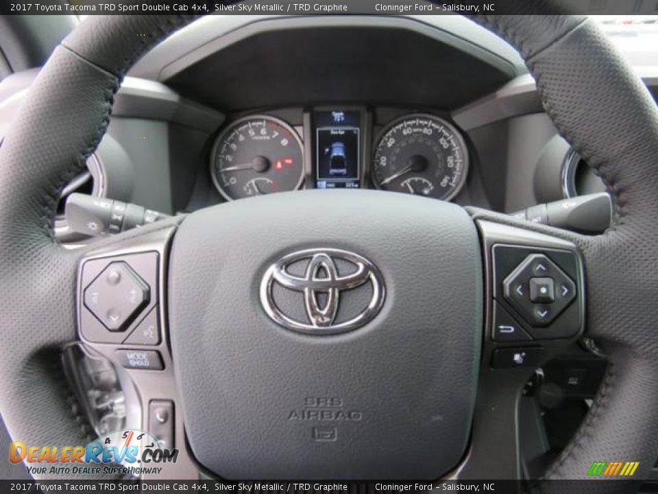 2017 Toyota Tacoma TRD Sport Double Cab 4x4 Steering Wheel Photo #10