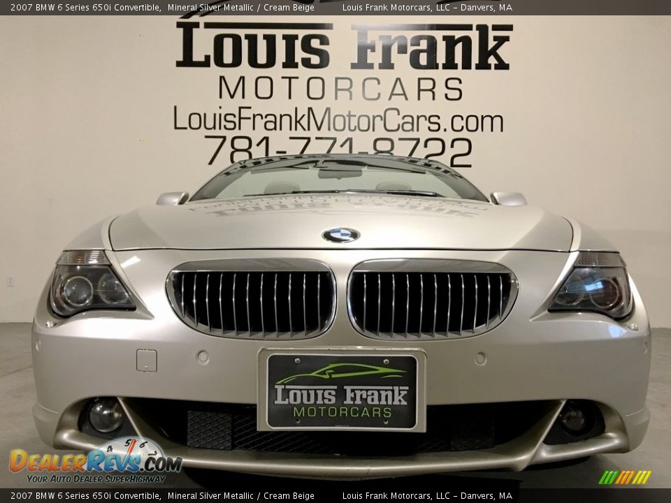 2007 BMW 6 Series 650i Convertible Mineral Silver Metallic / Cream Beige Photo #25