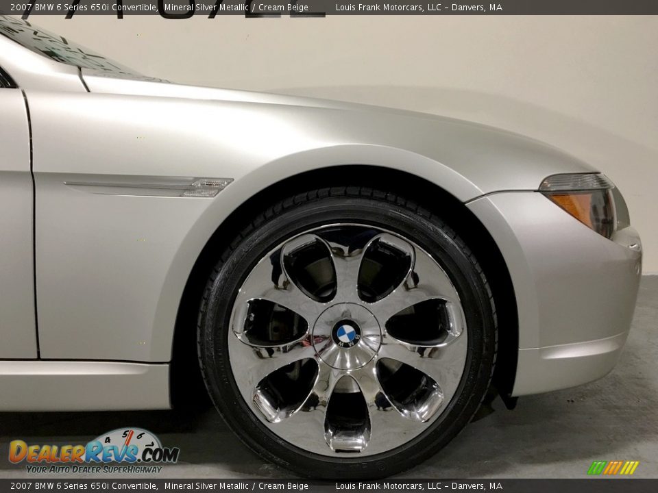2007 BMW 6 Series 650i Convertible Mineral Silver Metallic / Cream Beige Photo #31