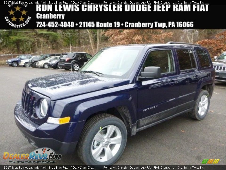 2017 Jeep Patriot Latitude 4x4 True Blue Pearl / Dark Slate Gray Photo #1