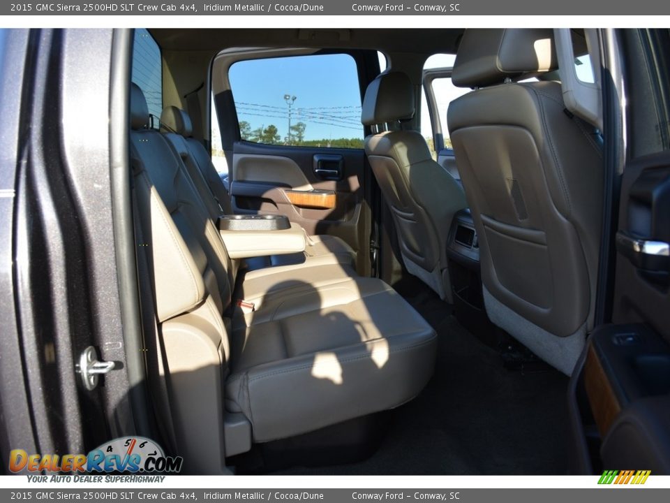 2015 GMC Sierra 2500HD SLT Crew Cab 4x4 Iridium Metallic / Cocoa/Dune Photo #19