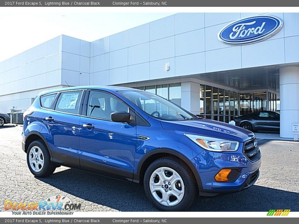 2017 Ford Escape S Lightning Blue / Charcoal Black Photo #1