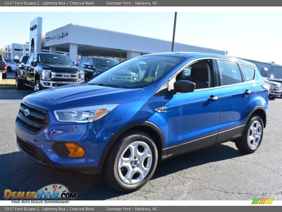 2017 Ford Escape S Lightning Blue / Charcoal Black Photo #3