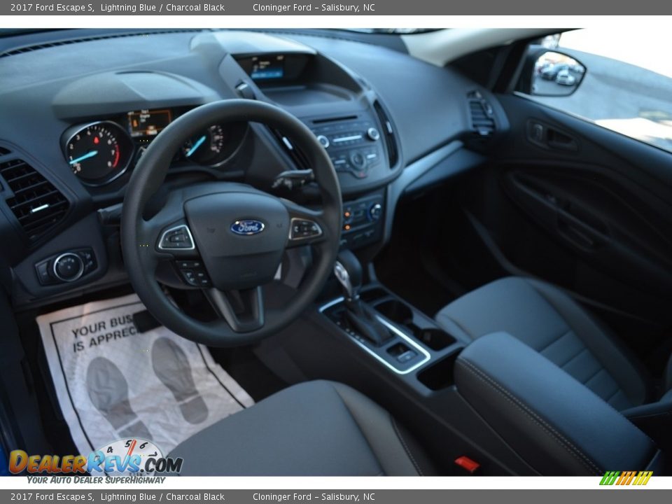 2017 Ford Escape S Lightning Blue / Charcoal Black Photo #7