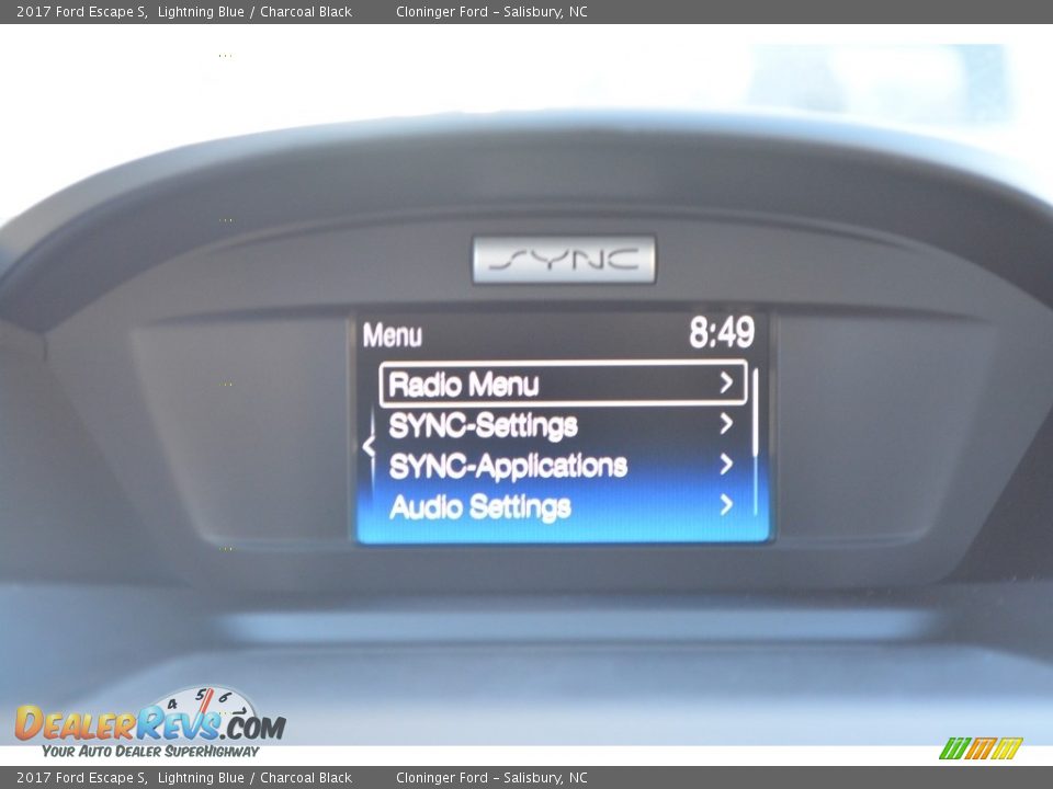 2017 Ford Escape S Lightning Blue / Charcoal Black Photo #11