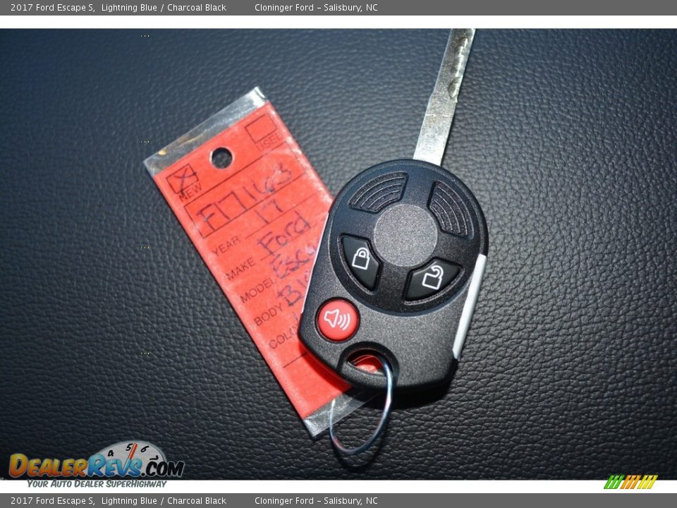 2017 Ford Escape S Lightning Blue / Charcoal Black Photo #18