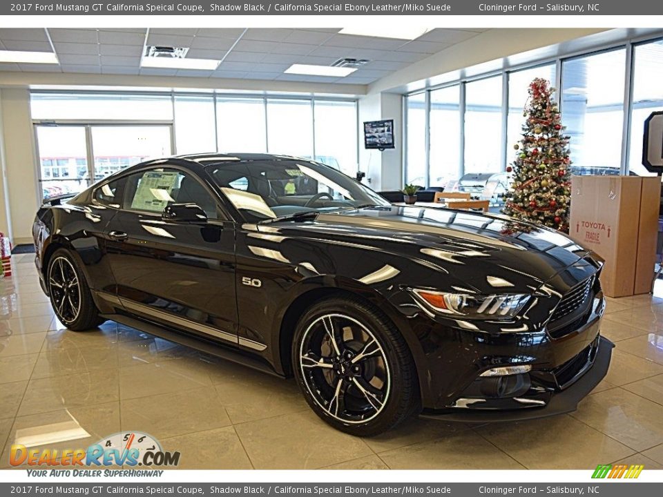 2017 Ford Mustang GT California Speical Coupe Shadow Black / California Special Ebony Leather/Miko Suede Photo #1