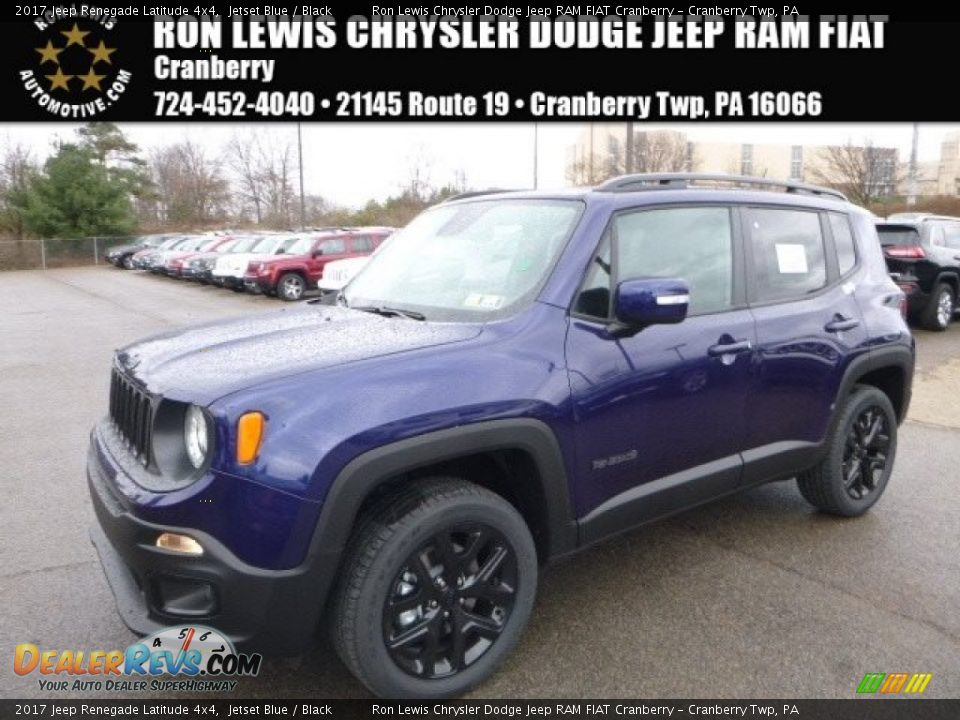 2017 Jeep Renegade Latitude 4x4 Jetset Blue / Black Photo #1