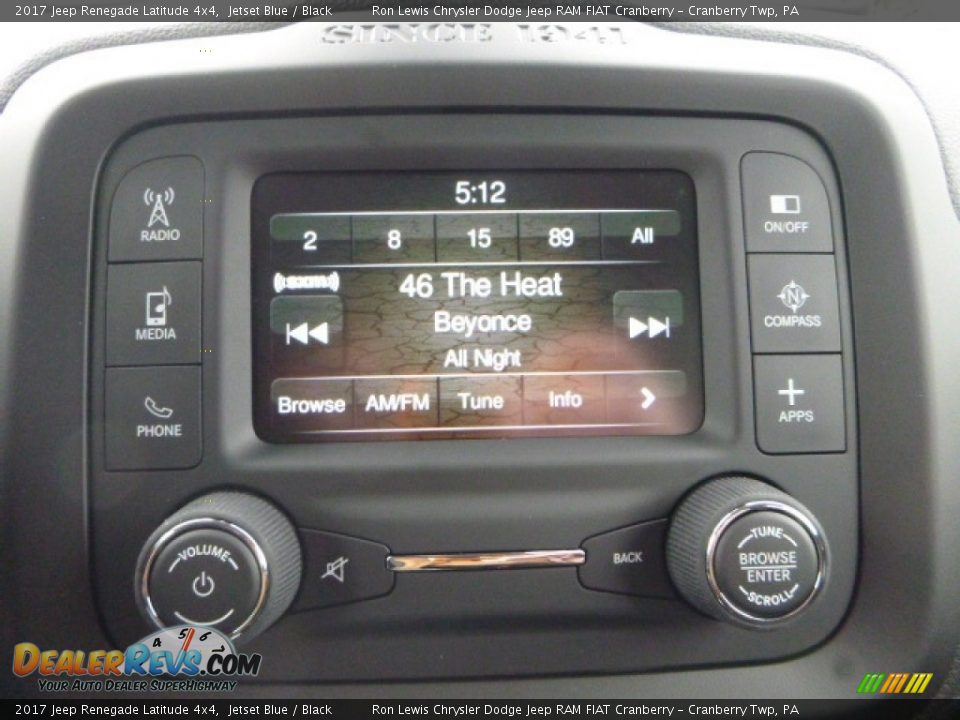 Controls of 2017 Jeep Renegade Latitude 4x4 Photo #16