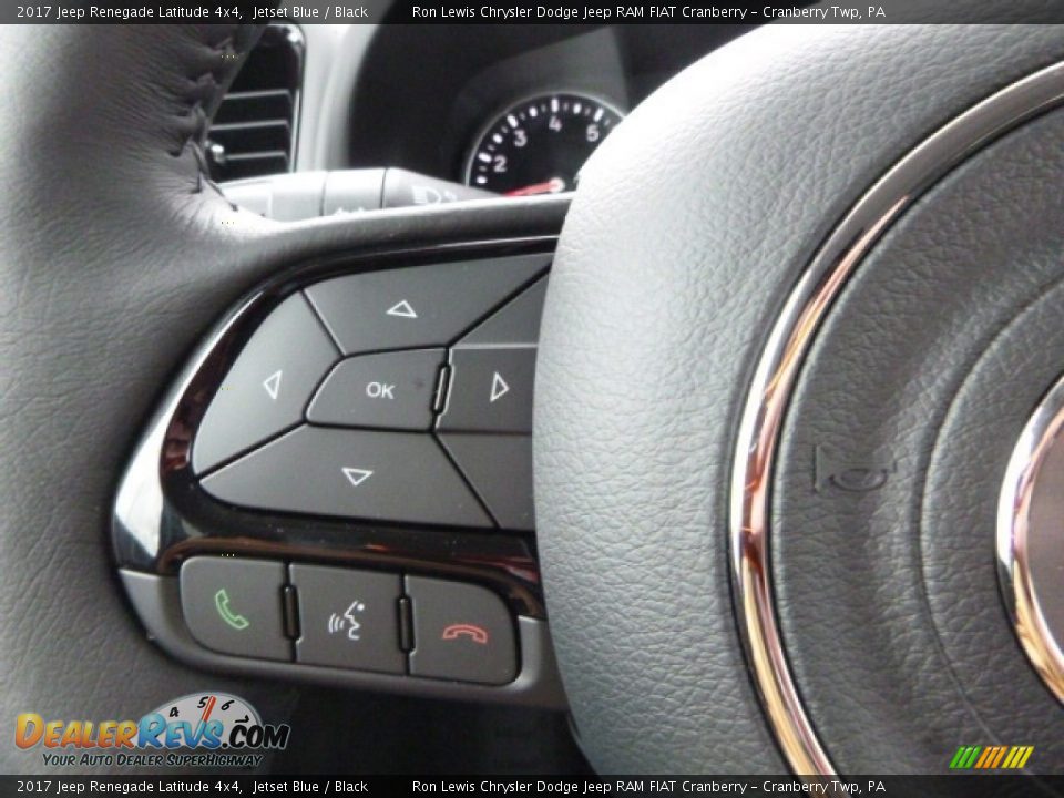 2017 Jeep Renegade Latitude 4x4 Jetset Blue / Black Photo #20