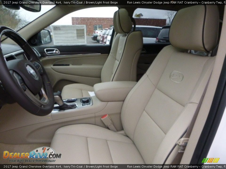 Brown Light Frost Beige Interior 2017 Jeep Grand Cherokee