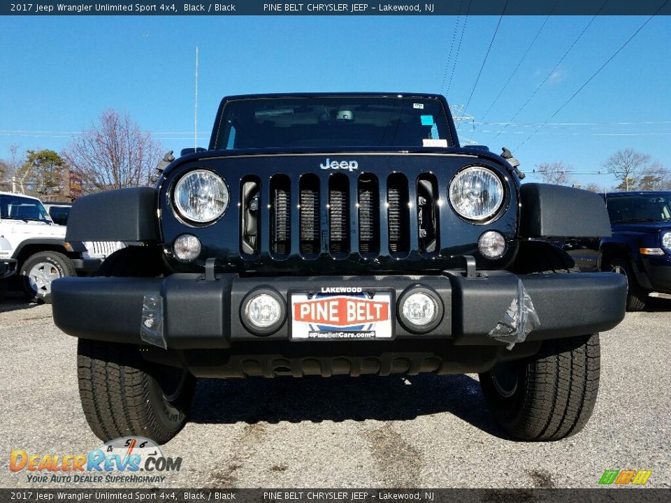 2017 Jeep Wrangler Unlimited Sport 4x4 Black / Black Photo #2