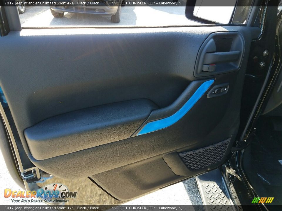 2017 Jeep Wrangler Unlimited Sport 4x4 Black / Black Photo #8