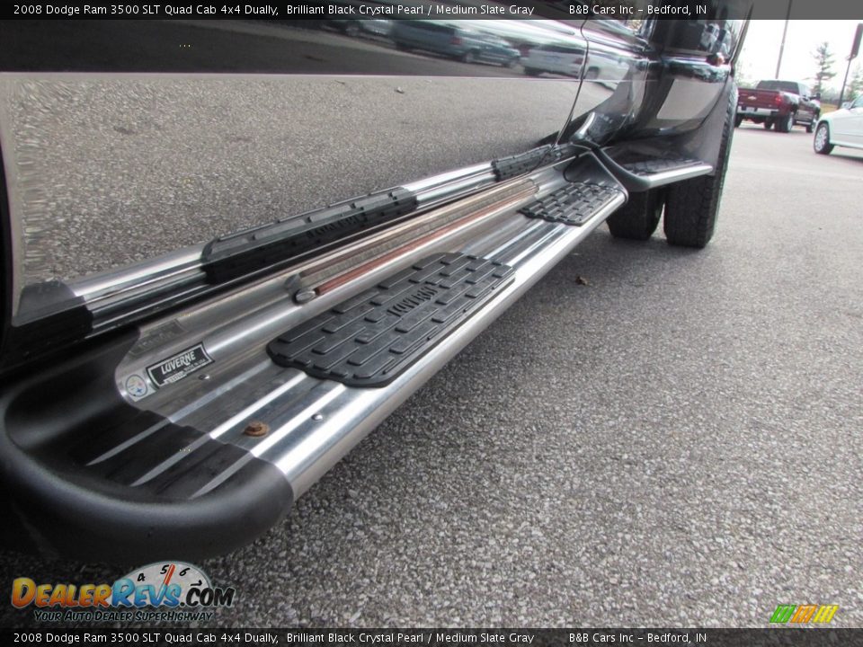 2008 Dodge Ram 3500 SLT Quad Cab 4x4 Dually Brilliant Black Crystal Pearl / Medium Slate Gray Photo #15