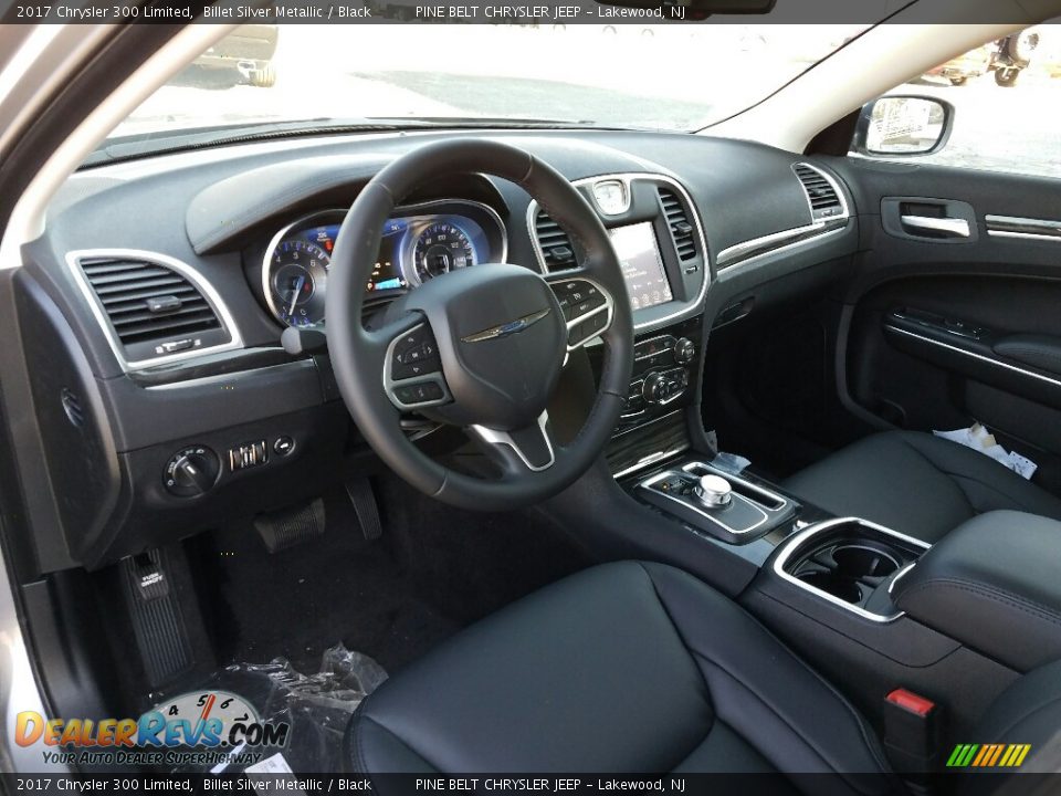 Black Interior - 2017 Chrysler 300 Limited Photo #7