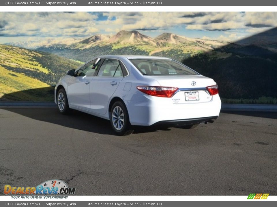 2017 Toyota Camry LE Super White / Ash Photo #3