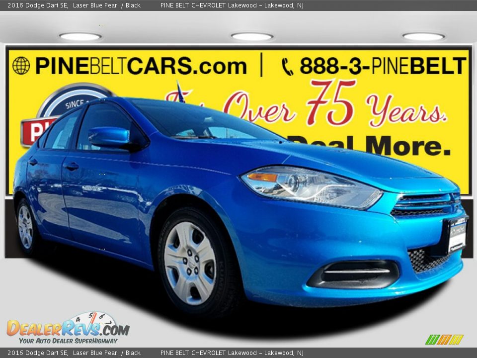2016 Dodge Dart SE Laser Blue Pearl / Black Photo #1