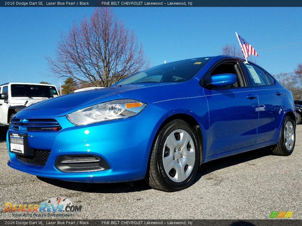 2016 Dodge Dart SE Laser Blue Pearl / Black Photo #3