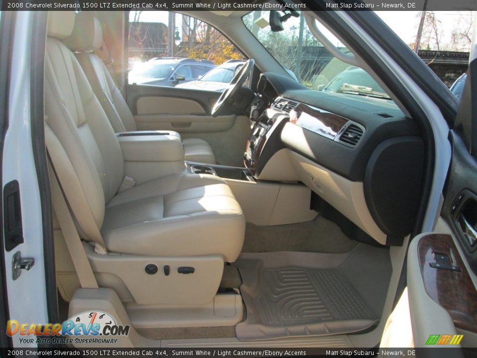2008 Chevrolet Silverado 1500 LTZ Extended Cab 4x4 Summit White / Light Cashmere/Ebony Accents Photo #18