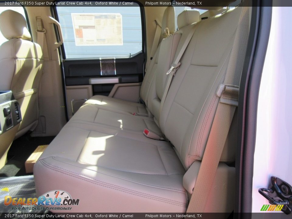 2017 Ford F350 Super Duty Lariat Crew Cab 4x4 Oxford White / Camel Photo #18