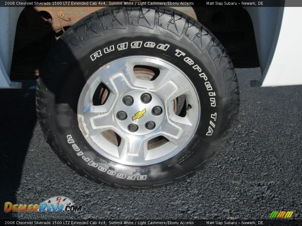 2008 Chevrolet Silverado 1500 LTZ Extended Cab 4x4 Summit White / Light Cashmere/Ebony Accents Photo #19