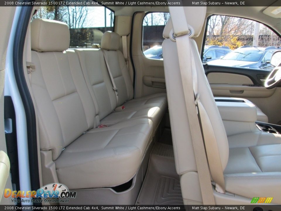 2008 Chevrolet Silverado 1500 LTZ Extended Cab 4x4 Summit White / Light Cashmere/Ebony Accents Photo #22