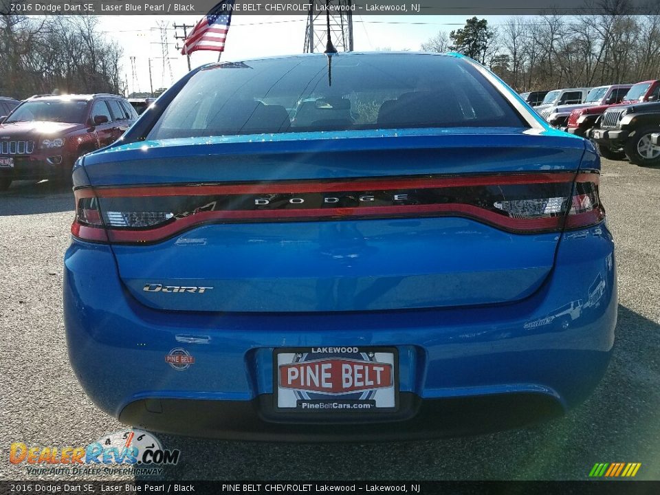 2016 Dodge Dart SE Laser Blue Pearl / Black Photo #8