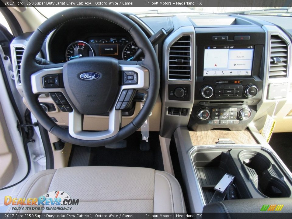 Dashboard of 2017 Ford F350 Super Duty Lariat Crew Cab 4x4 Photo #23