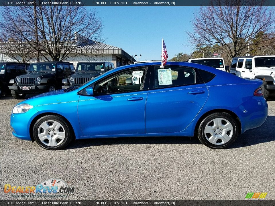 2016 Dodge Dart SE Laser Blue Pearl / Black Photo #10