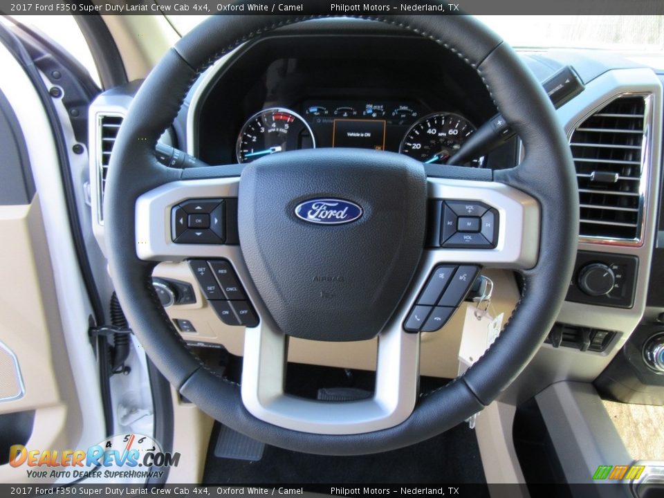 2017 Ford F350 Super Duty Lariat Crew Cab 4x4 Steering Wheel Photo #30