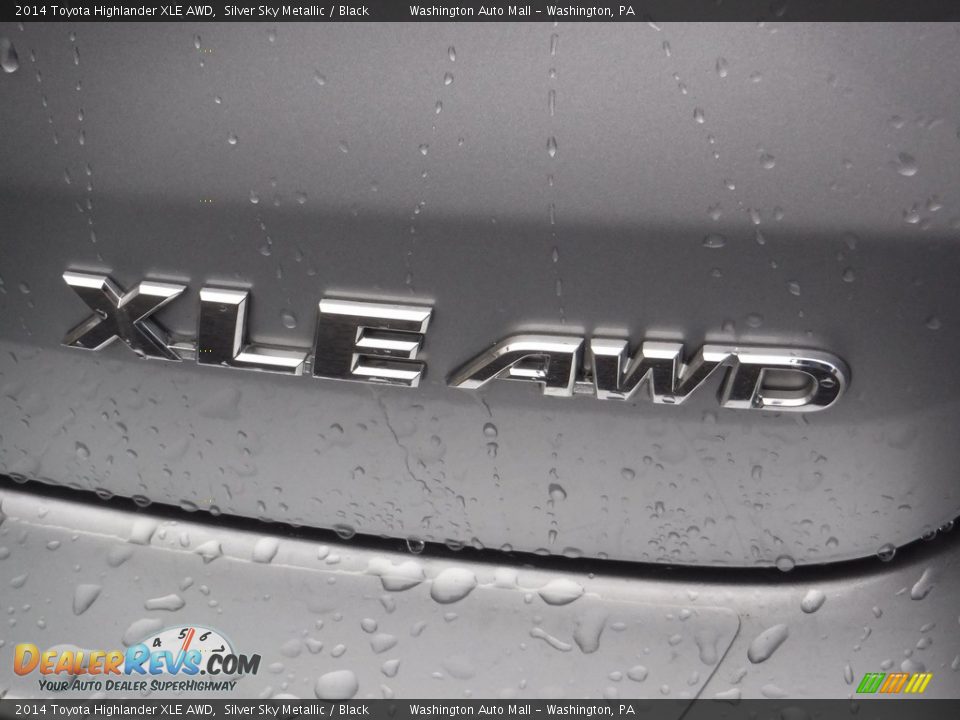 2014 Toyota Highlander XLE AWD Silver Sky Metallic / Black Photo #9