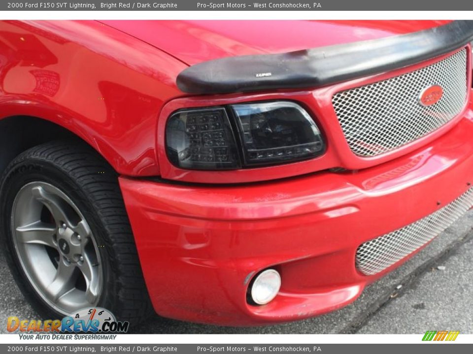 2000 Ford F150 SVT Lightning Bright Red / Dark Graphite Photo #5