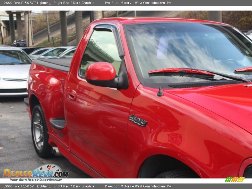 2000 Ford F150 SVT Lightning Bright Red / Dark Graphite Photo #6
