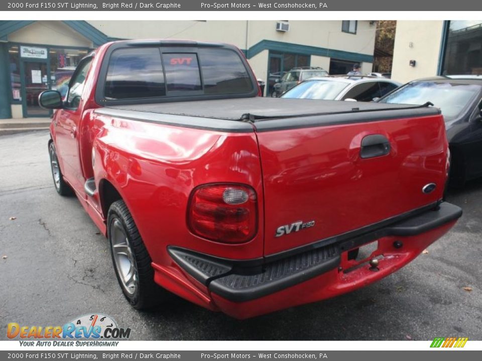 2000 Ford F150 SVT Lightning Bright Red / Dark Graphite Photo #10
