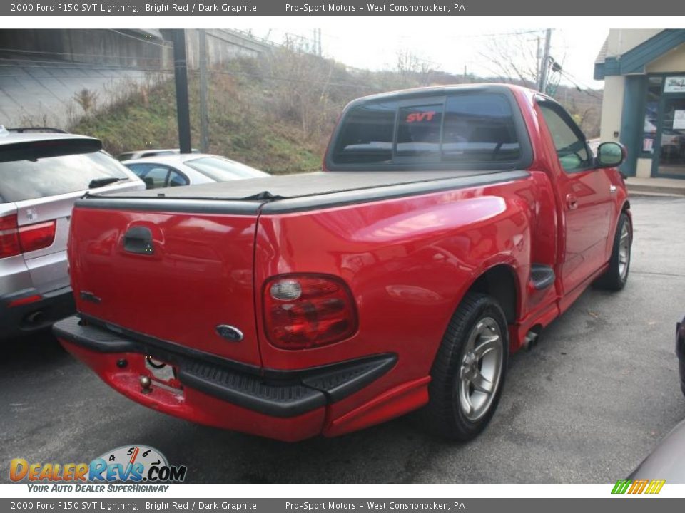 2000 Ford F150 SVT Lightning Bright Red / Dark Graphite Photo #12