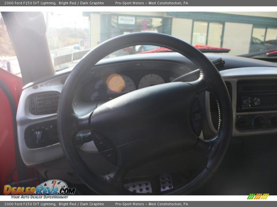 2000 Ford F150 SVT Lightning Bright Red / Dark Graphite Photo #25