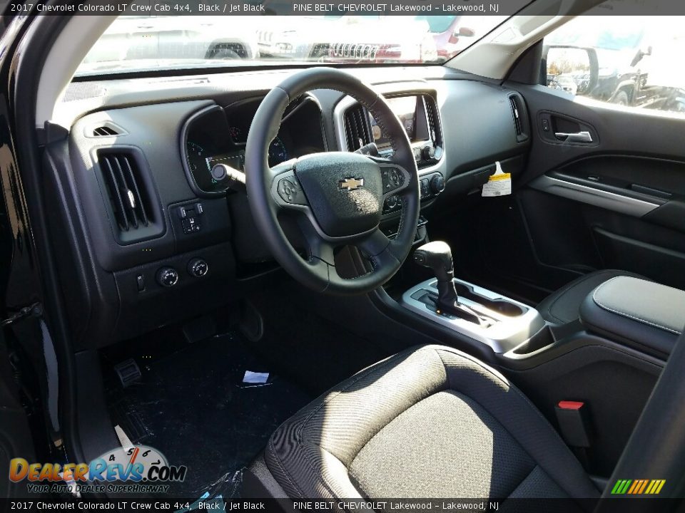 Jet Black Interior - 2017 Chevrolet Colorado LT Crew Cab 4x4 Photo #7