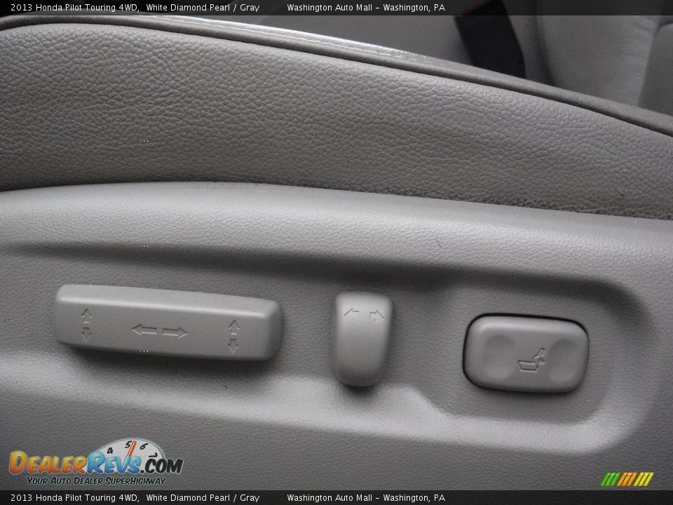 2013 Honda Pilot Touring 4WD White Diamond Pearl / Gray Photo #18