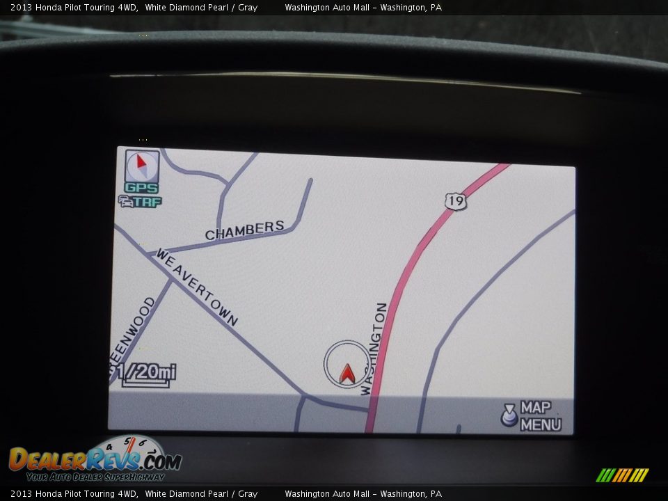 2013 Honda Pilot Touring 4WD White Diamond Pearl / Gray Photo #20
