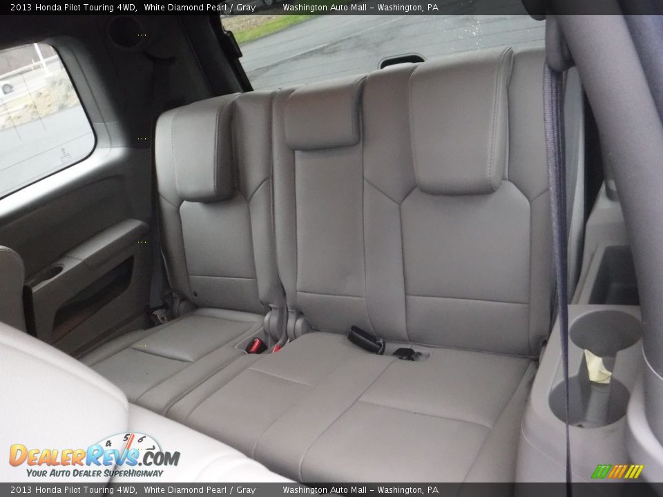 2013 Honda Pilot Touring 4WD White Diamond Pearl / Gray Photo #26