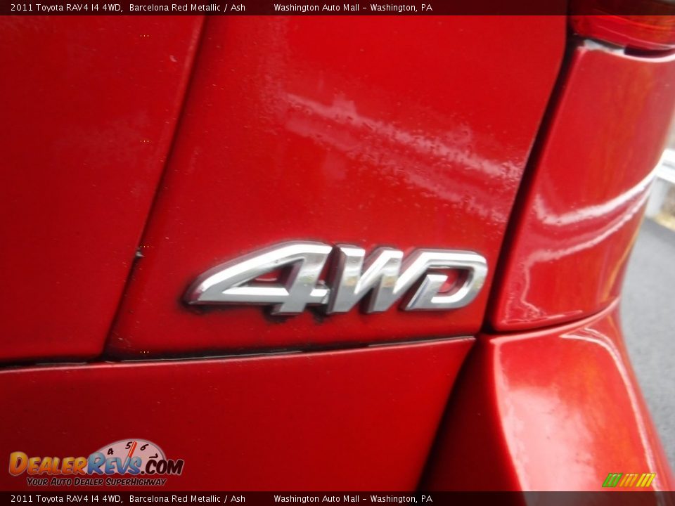 2011 Toyota RAV4 I4 4WD Barcelona Red Metallic / Ash Photo #8
