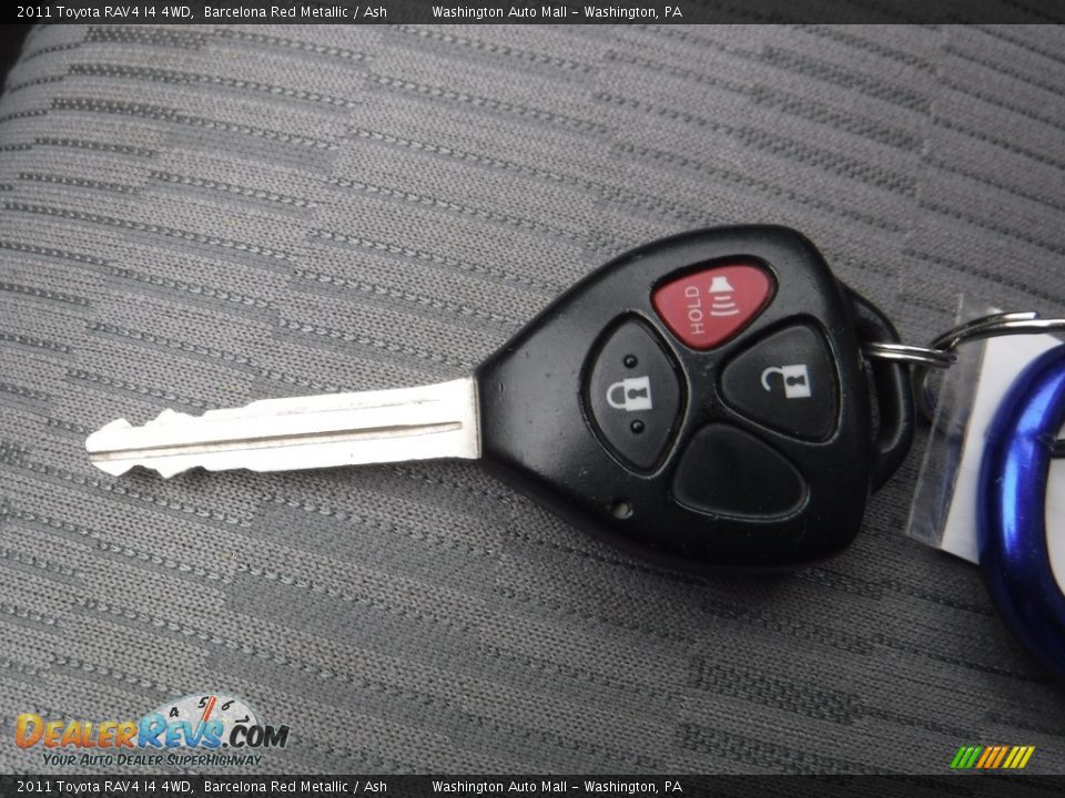 2011 Toyota RAV4 I4 4WD Barcelona Red Metallic / Ash Photo #17