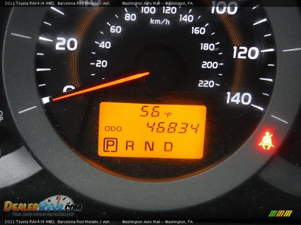 2011 Toyota RAV4 I4 4WD Barcelona Red Metallic / Ash Photo #20