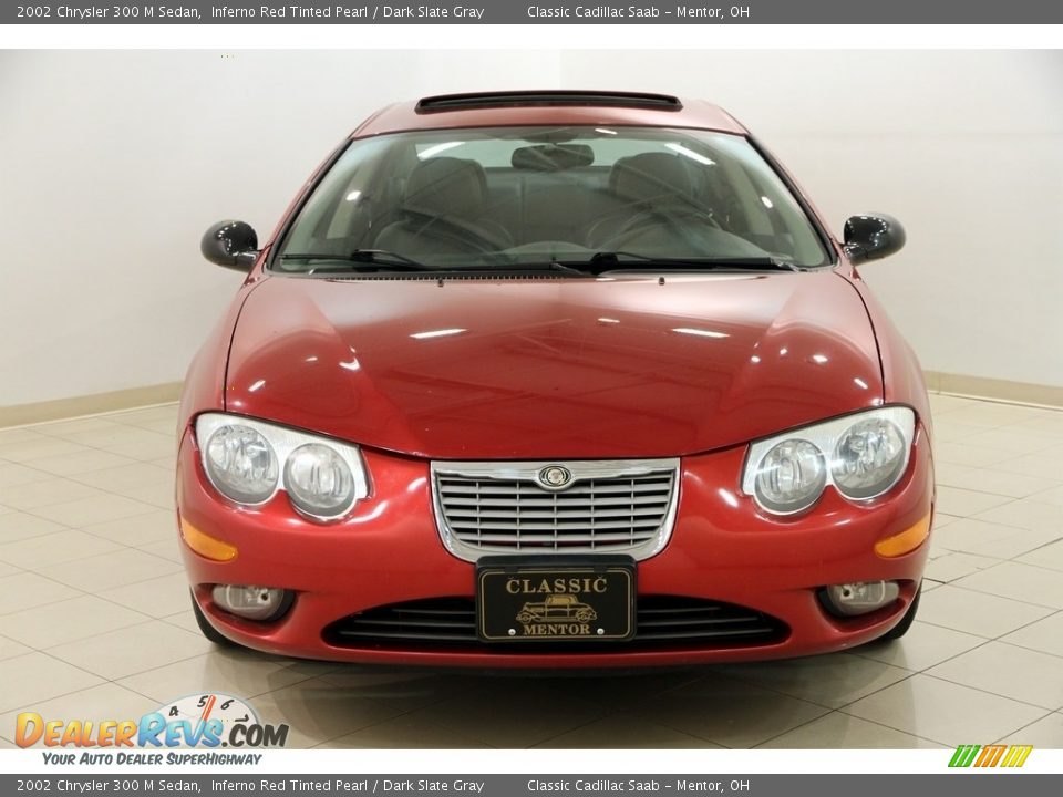 2002 Chrysler 300 M Sedan Inferno Red Tinted Pearl / Dark Slate Gray Photo #2